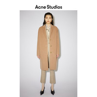 Acne Studios 2021春季新款经典休闲驼色羊毛大衣外套 A90339-AF5