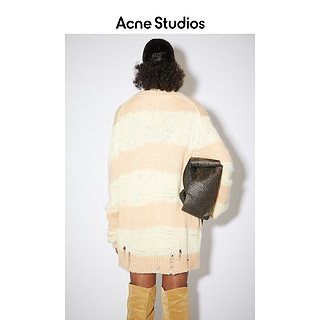 Acne Studios2021春季新款拼色条纹中长款破洞毛衣 A60243-CMH