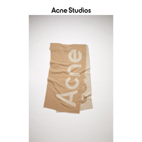 Acne Studios 2021春夏新款休闲百搭米色字母logo围巾 CA0129-CNA