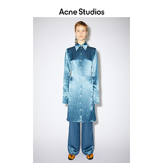 Acne Studios 2021春季新款缎面收腰显瘦气质连衣裙女 A20268-AAT