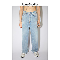 Acne Studios 2021春季新款做旧高腰直筒宽松牛仔裤男 B00218-228