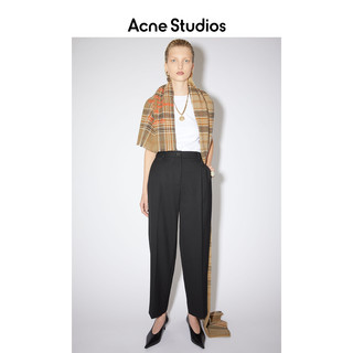 Acne Studios 2021春季新款黑色直筒宽松长裤西装裤 AK0386-900