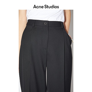 Acne Studios 2021春季新款黑色直筒宽松长裤西装裤 AK0386-900
