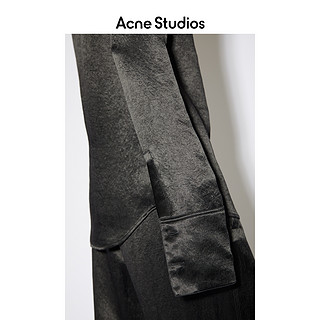 Acne Studios 2021春季新款复古百搭收腰黑色长袖衬衫 AC0344-900