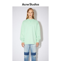 Acne Studios 2021春夏新款宽松薄荷绿圆领长袖卫衣潮 BI0082-AB9