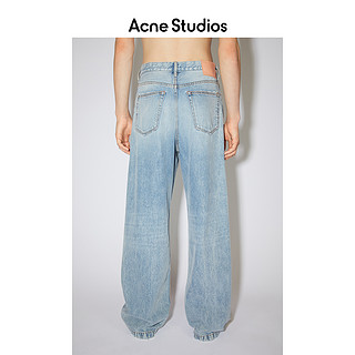 Acne Studios 2021春季新款做旧高腰直筒宽松牛仔裤男 B00218-228