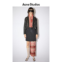 Acne Studios 2021春季新款高腰黑色牛仔半身裙a字裙 AF0185-900