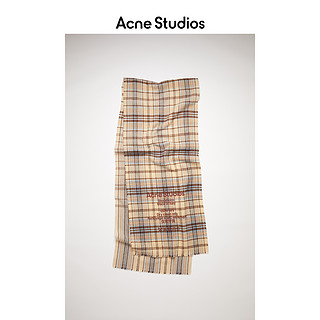 Acne Studios 2021春季新款时尚洋气百搭羊毛格纹围巾 CA0095-CNU