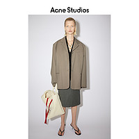 Acne Studios2021春季新款褐灰色宽松女士西装外套 AH0136-AA5