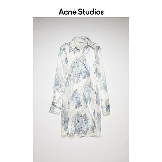 Acne Studios 2021春季新款时尚质感印花连衣裙衬衫裙 A20278-AAN