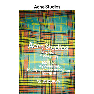 Acne Studios 2021春季新款洋气时尚格纹羊毛围巾披肩 CA0095-CNV