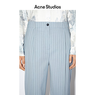 Acne Studios 2021春季新款条纹羊毛西装裤休闲长裤女 AK0384-CNW