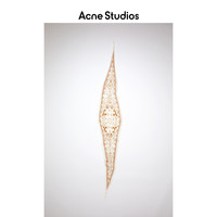 Acne Studios 2021春季新款米色涡纹围巾丝巾小长条 CA0126-AF4