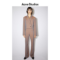 Acne Studios 2021春季新款垂感宽松丝光羊毛西装裤 AK0389-AI8