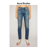 Acne Studios 2021春季新款复古做旧高腰修身牛仔裤女 A00210-863