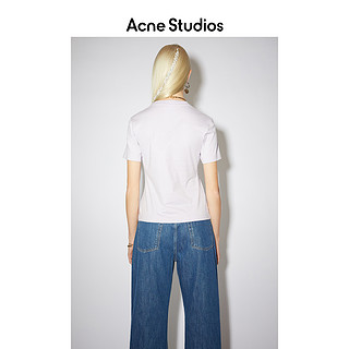 Acne Studios 2021春季新款薰衣草紫纯棉修身短袖T恤 AL0202-ADH