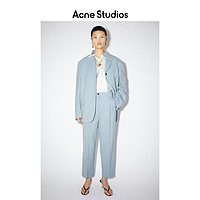 Acne Studios 2021春季新款条纹羊毛西装裤休闲长裤女 AK0384-CNW