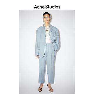 Acne Studios 2021春季新款条纹羊毛西装裤休闲长裤女 AK0384-CNW