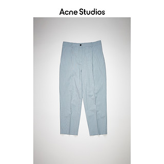 Acne Studios 2021春季新款条纹羊毛西装裤休闲长裤女 AK0384-CNW