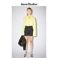 Acne Studios 2021春季新款石洗黑色高腰牛仔短裤女潮 AE0040-900