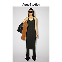 Acne Studios 2021春季新款修身中长裙罗纹针织连衣裙 A20269-900