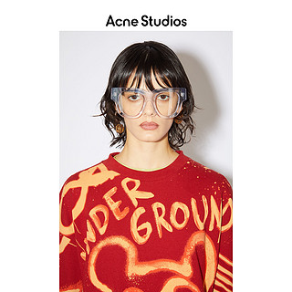 Acne Studios 2021春季红色宽松个性印花T恤女AL0207-ACI