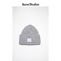Acne Studios 2021春季新款百搭麻灰色针织笑脸毛线帽 C40135-990