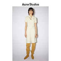 Acne Studios2021春季新款直筒宽松米色五分裤休闲短裤AE0035-AEB