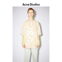 AcneStudios 2021春季加大宽松纯棉印花T恤女 AL0207-AE9