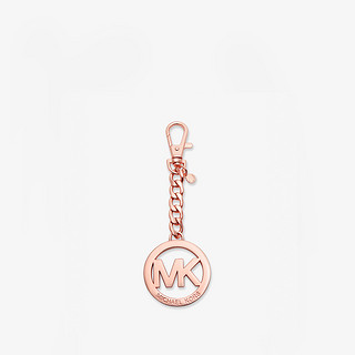 MK Logo 玫瑰金色金属钥匙扣