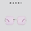MARNI新款女士浅紫色镜片八角形镜框太阳眼镜墨镜