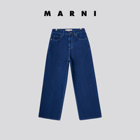 MARNI早秋系列2020新款女士阔腿牛仔裤长裤