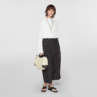 Marni2021新款早春小号米色BALLOON小牛皮包