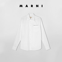 Marni2021新款早春系列男士白色休闲衬衫