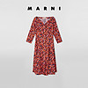Marni2021新款早春系列PopGarden印花棉质连衣裙