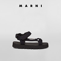Marni2021新款早春男士皮带扣功能面料经典凉鞋