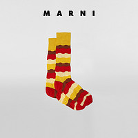 Marni2021新款早春系列拼色条纹针织女袜