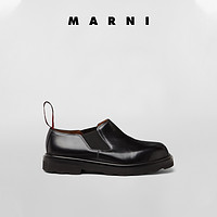Marni2021新款早春系列男士圆头小牛皮软帮鞋