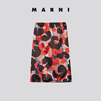 Marni2021新款早春系列抽象图案印花半身裙