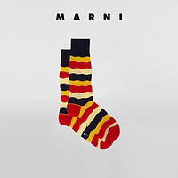 Marni2021新款早春系列拼色条纹针织女袜