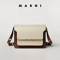 MARNI 经典系列TRUNK女士中号拼色斜挎包风琴包