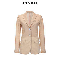 PINKO女装拼接修身西装外套 1B13K47435