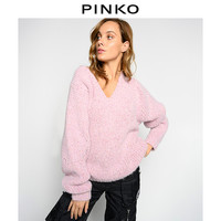 PINKO 女装V领羊驼毛宽松针织毛衣1Q1016Z952