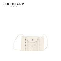 LONGCHAMP珑骧 Le Pliage Cuir系列新款女包 小号蕾丝元素斜挎包