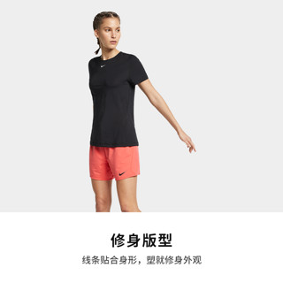 Nike耐克官方PRO MESH 女子训练上衣训练衣健身服短袖小勾 AO9952