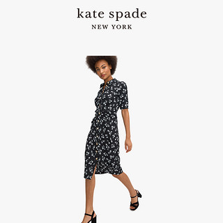 kate spade ks mainline 女士蒲公英印花衬衫裙纽扣连衣裙