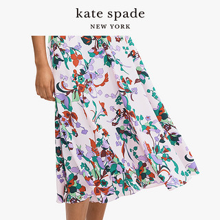 kate spade ks mainline 奇幻花园印花无袖连衣裙