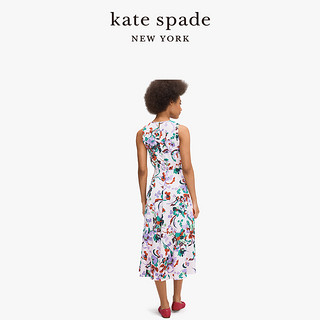 kate spade ks mainline 奇幻花园印花无袖连衣裙