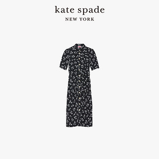 kate spade ks mainline 女士蒲公英印花衬衫裙纽扣连衣裙