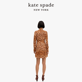 kate spade ks 女士轻盈时尚豹纹衬衫裙